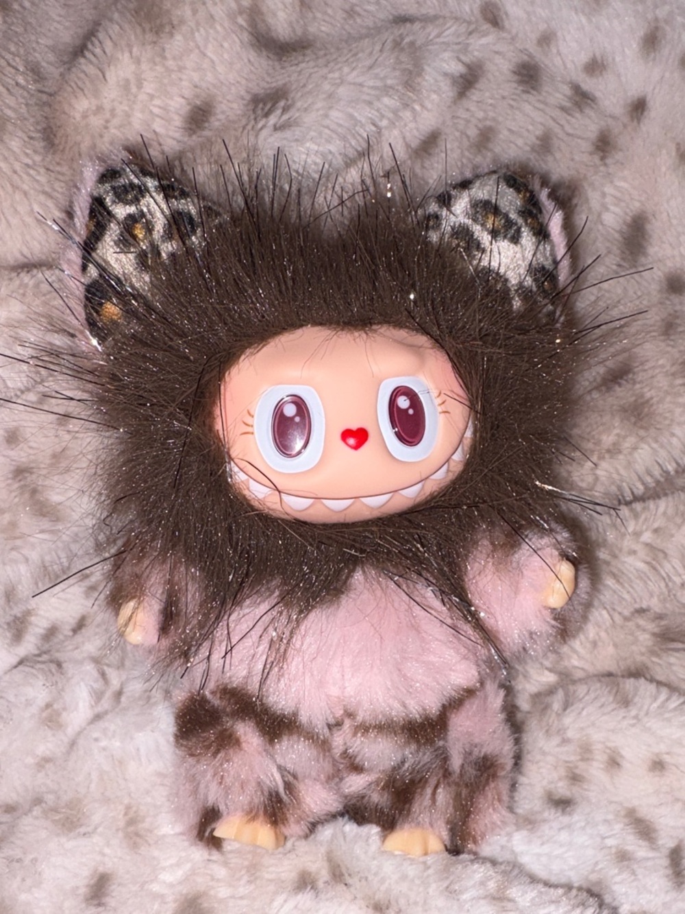 Custom La.bu.bu Lion Pink and brown